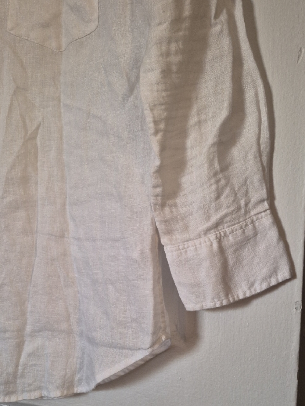 J.Crew 100% Linen White Button-Down Blouse Top Minimalist Quiet Luxury XS Petite - Picture 4 of 9